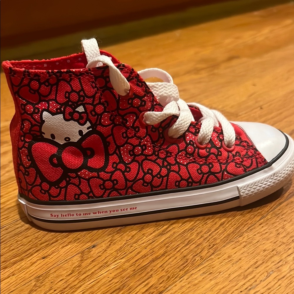 Hello Kitty Red and White Converse limited edition